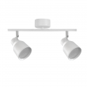 Foco porta gu10 doble blanco sobrepuesto led modelo híades Iluminación