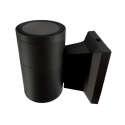 Apliqué led exterior negro modelo kapelle cilindro ip54 simple porta gu10 Iluminación