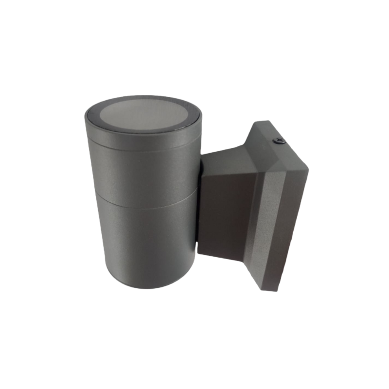 Apliqué led exterior gris modelo kapelle cilindro ip54 simpleporta gu10 Iluminación