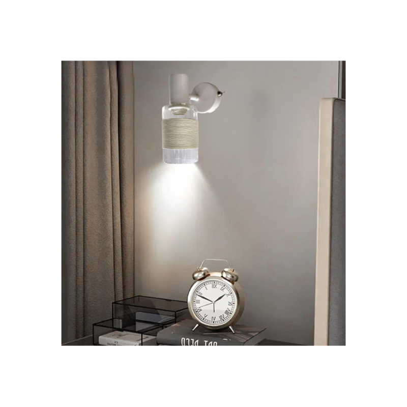 Apliqué blanco simple porta e14 led modelo zaurak Iluminación