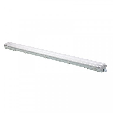 Estanco simple para tubos led 1x36w transparente ip65 de 120cm Iluminación