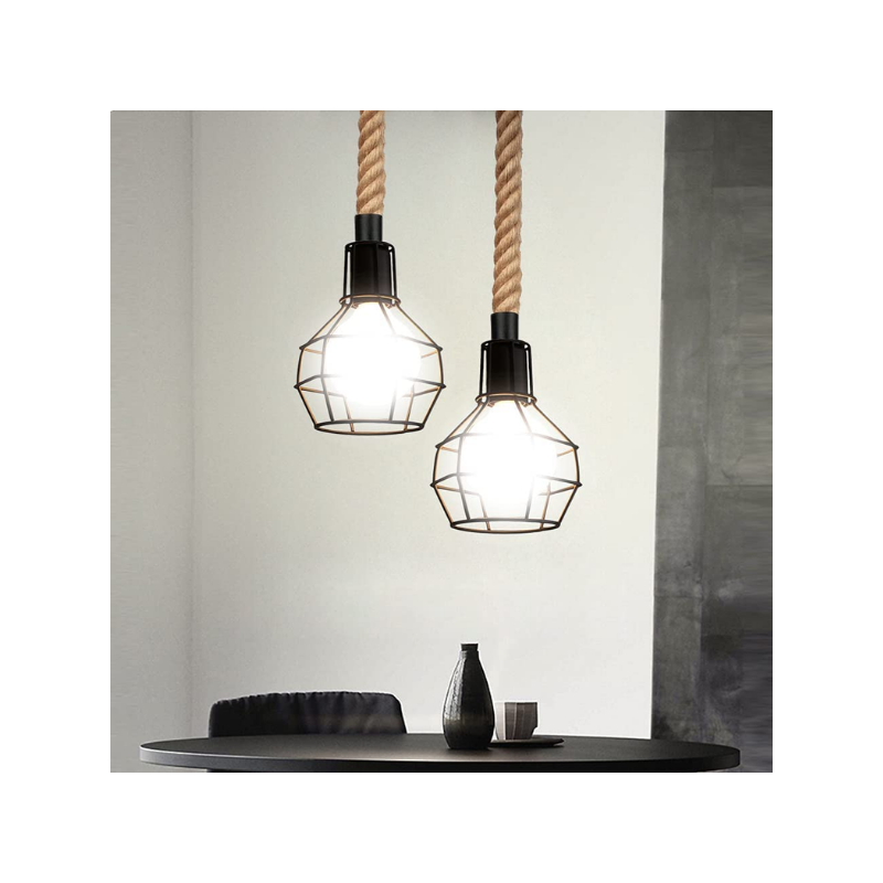 Lámpara de techo porta ampolleta e27 modelo Yute Siegburg Konnergie Iluminación