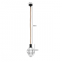 Lámpara de techo porta ampolleta e27 modelo Yute Siegburg Konnergie Iluminación