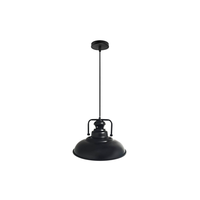 Lámpara de techo negra porta ampolleta e27 modelo afomalhaut Iluminación