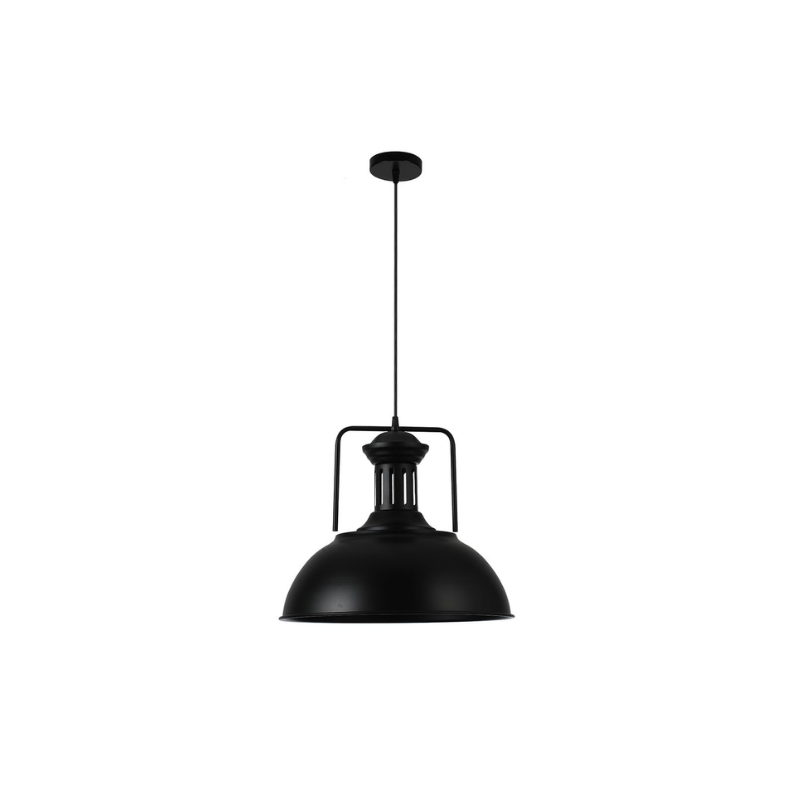 Lampara de techo negra porta ampolleta e27 modelo spica Iluminación