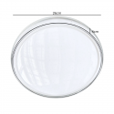 Lampara led sobrepuesta 24+24w redonda 26cm aspi ii 3000k-4000k-6000k Iluminación