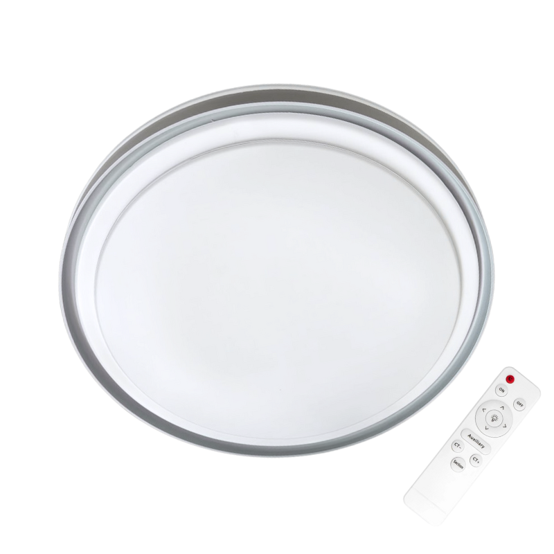 Lámpara led sobrepuesta con control 48+48w gris taurus iii 3000k-4000k-6000k Iluminación