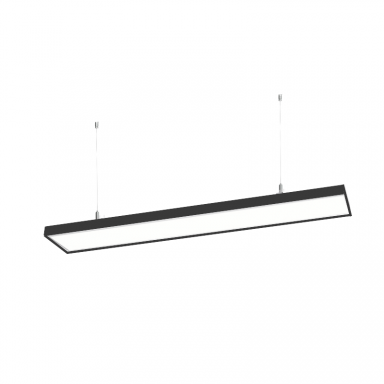 Lineal negro abs 1200x100x70 48w 3000k algol Konnergie Iluminación