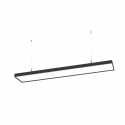 Lineal negro abs 1200x100x70 48w 3000k algol Konnergie Iluminación
