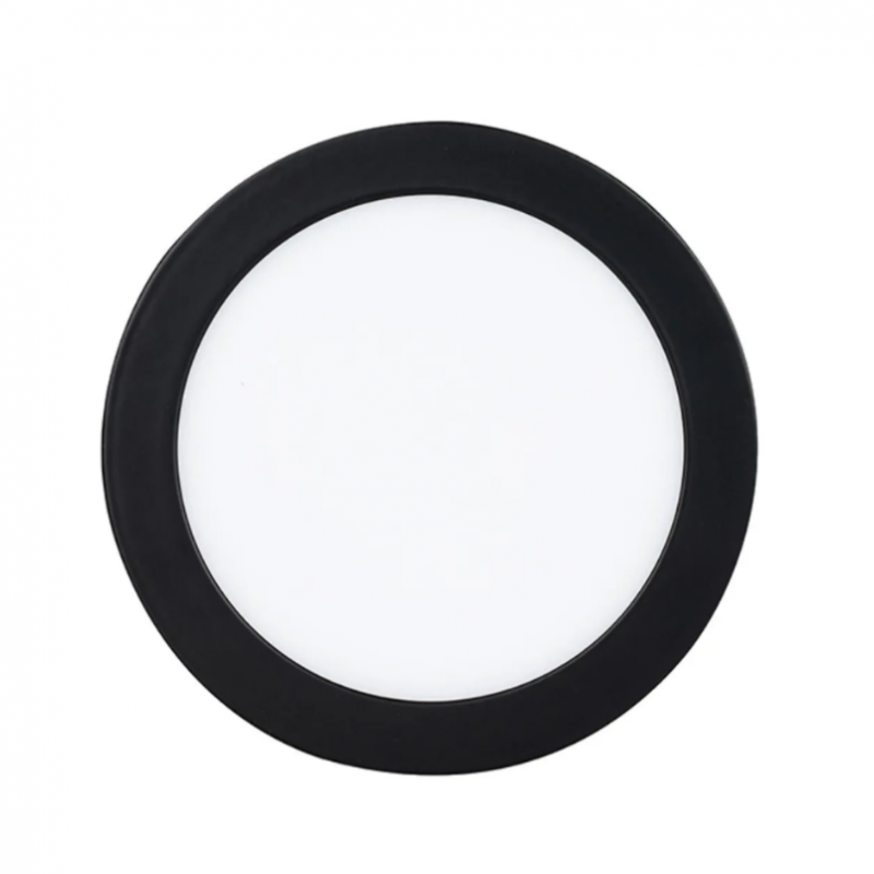 Panel sobrepuesto pro negro redondo 6w neutro 4000k Iluminación