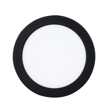 Panel sobrepuesto pro negro redondo 6w frio 6000k Iluminación