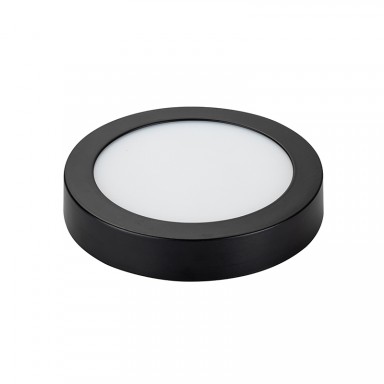 Panel sobrepuesto pro negro redondo 24w neutro 4000k Iluminación