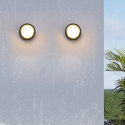 APLIQUE LED PLASTICO REDONDO 3000K IP54 Konnergie Iluminación