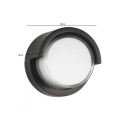 APLIQUE LED PLASTICO REDONDO 3000K IP54 Konnergie Iluminación