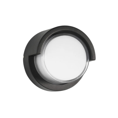 APLIQUE LED PLASTICO REDONDO 3000K IP54 Konnergie Iluminación