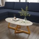 Mesa de Centro Classic Blanca / Madera Mesas de Centro