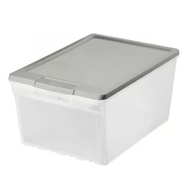 Caja Frontal 15L gris clarificado Reyplast Terraza y Jardin