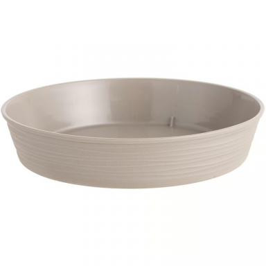 Plato maceta redonda estilo piedra Ø18 x 16 cm taupe Reyplast Terraza y Jardin