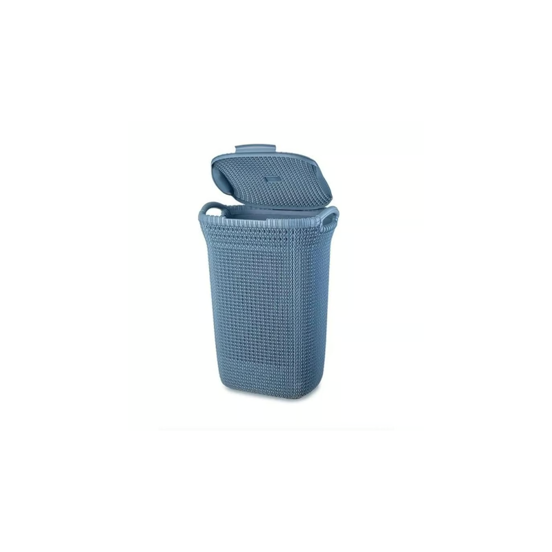 Cesto Khipu 60L Azul Acero Chile Reyplast Terraza y Jardin