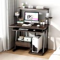Escritorio 3 niveles Dark Wood Home Office