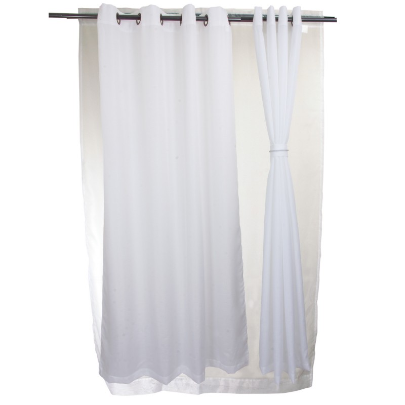 Cortina set Yasmin 8 pzas. 1.40 x 2.25 cm Blanco. Masel Cortinas