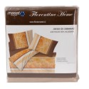 Juego de Sabanas Sinuo 2.5 plazas Chocolate. Masel Sábanas