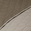 Quilt Bicolor Tabaco-Beige. Masel Cubrecamas y Quilts