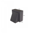 APLIQUE LED SIMPLE EXTERIOR IP54 5W 3000K GRIS MODELO KAPELLE KONNERGIE Iluminación