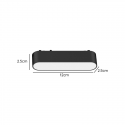 FOCO RIEL MAGNETICO EMPAVONADO FIJO 6W 48V 4000K CYGNUS KONNERGIE Iluminación