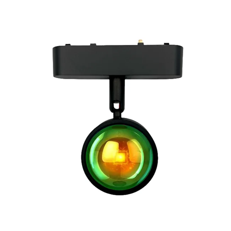 FOCO RIEL MAGNETICO LUPA 10W 48V ROSA AMARILLO CYGNUS KONNERGIE Iluminación