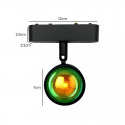 FOCO RIEL MAGNETICO LUPA 10W 48V ROSA AMARILLO CYGNUS KONNERGIE Iluminación