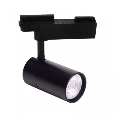 FOCO LED A RIEL MONOFASICO 20W 3000K NEGRO MODELO ALTAIR ZEROFLICKER A KONNERGIE Iluminación
