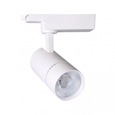 FOCO LED A RIEL MONOFASICO 20W 3000K BLANCO MODELO ALTAIR ZEROFLICKER A KONNERGIE Iluminación