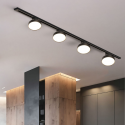 PORTA PANEL LED RED NEGRO A RIEL 12W NEUTRO 4000K MOD QUTU KONNERGIE Iluminación