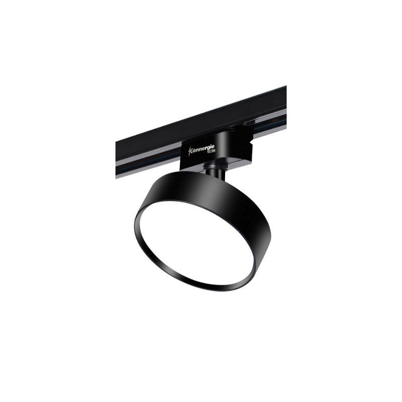 PORTA PANEL LED RED NEGRO A RIEL 12W NEUTRO 4000K MOD QUTU KONNERGIE Iluminación