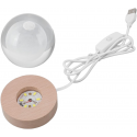 LAMPARA DE MESA LED BOLA DE CRISTAL 8 MEDUSA 3000K DC5V USB 1W KONNERGIE Iluminación