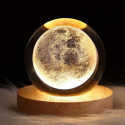 LAMPARA DE MESA LED BOLA DE CRISTAL 6 LUNA 3000K DC5V USB 1W KONNEGIE Iluminación