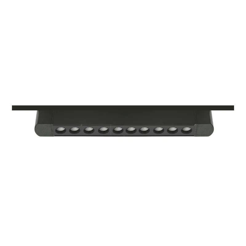 FOCO RIEL MONOFASICO NEGRO 24° MOVIL 20W 220V 3000K CYGNUS Iluminación