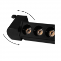 FOCO RIEL MONOFASICO NEGRO 24° MOVIL 20W 220V 4000K CYGNUS Iluminación