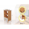 Mueble lateral blanco caramelo Iowa Inicio