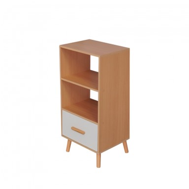 Mueble lateral blanco caramelo Iowa Inicio