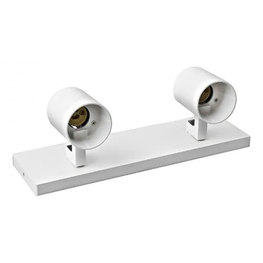 Barra Sobrepuesta Doble Gu-10 Blanco Mate P2 Megabright Inicio