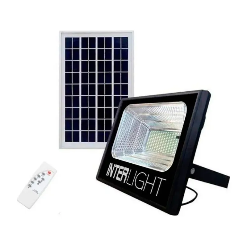 Proyector LED SOLAR 25W + Panel Interlight Megabright Inicio