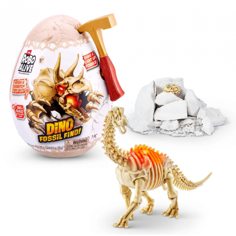 Mini Huevo Robo Alive con Fósil de Dinosaurio – ZURU Juguetes