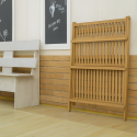 Pérgola Rack Para Terrazas de Bambu. Tres niveles. Inicio