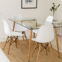 Mesa Eames Rectangular Vidrio Inicio