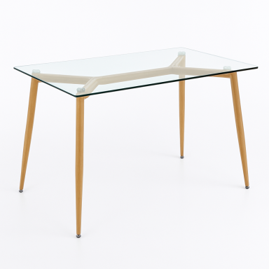 Mesa Eames Rectangular Vidrio Inicio