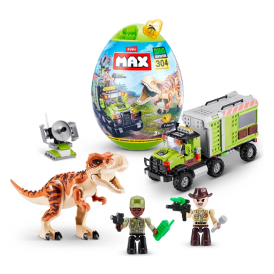 Set 310 Bloques Max Dino Escape En Huevo De Zuru Juguetes