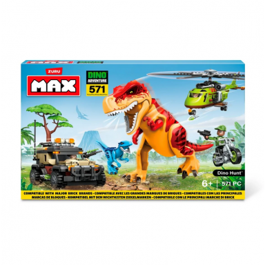 Set 571 Bloques Max Dino Escape En Caja De Zuru Juguetes