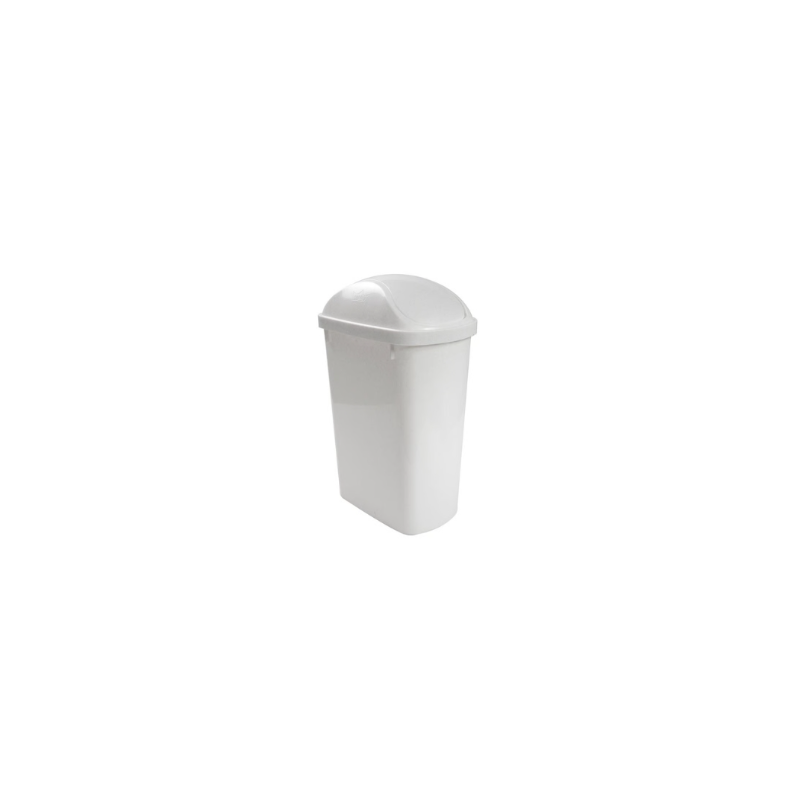 Pack 3 Basureros rectangular vaiven 12 litros N18 Reyplast Blanco Neon Inicio